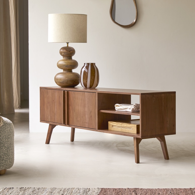 Niels - Mueble para TV de acacia de 150 cm