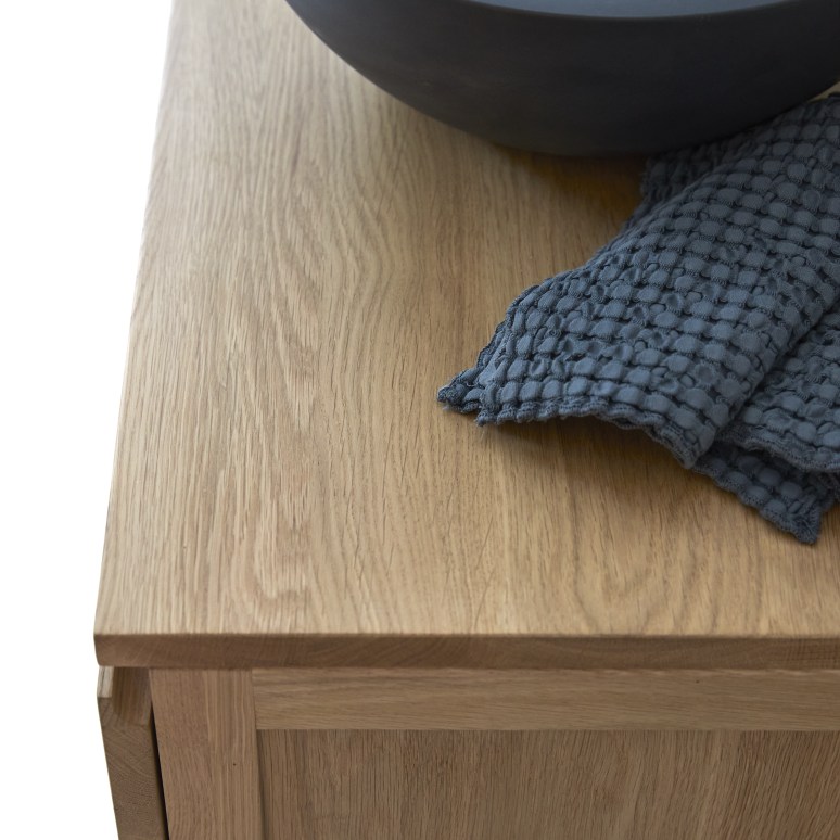 Jacob - Solid oak vanity unit 60 cm