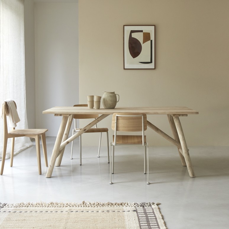 Mathilda - Tafel van drijfhout voor 4/6 personen