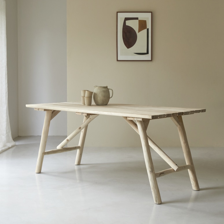 Mathilda - Table en bois flotté 4-6 pers.