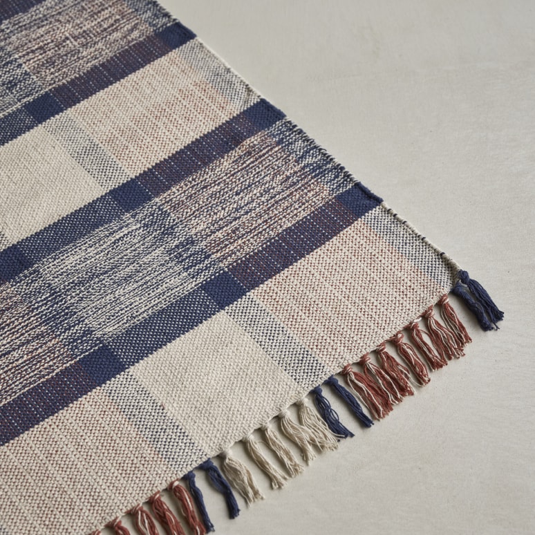 Neela - Alfombra de algodón de 150 cm x 240 cm