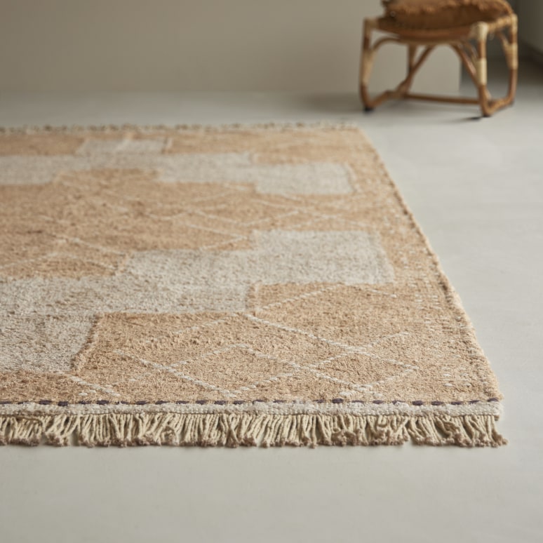 Gaya - Alfombra de algodón de 150 cm x 240 cm