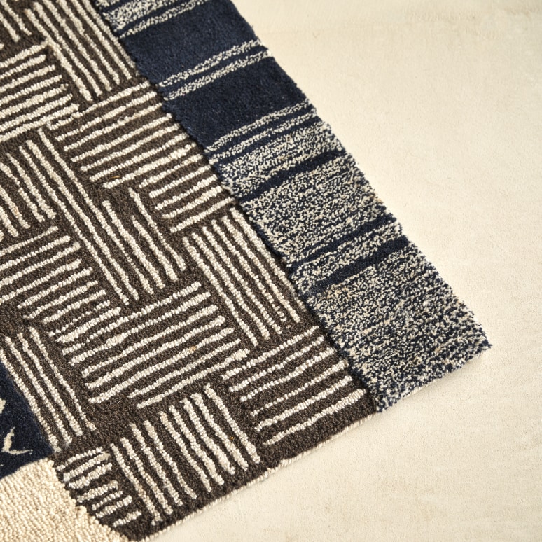 Manech - Alfombra de algodón de 150 cm x 240 cm