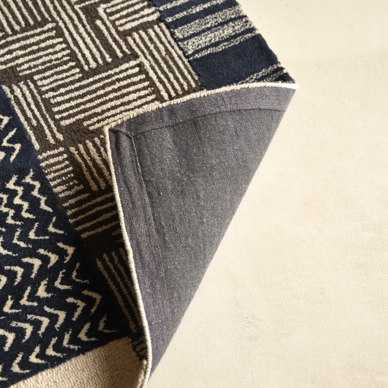 Manech - Alfombra de algodón de 150 cm x 240 cm