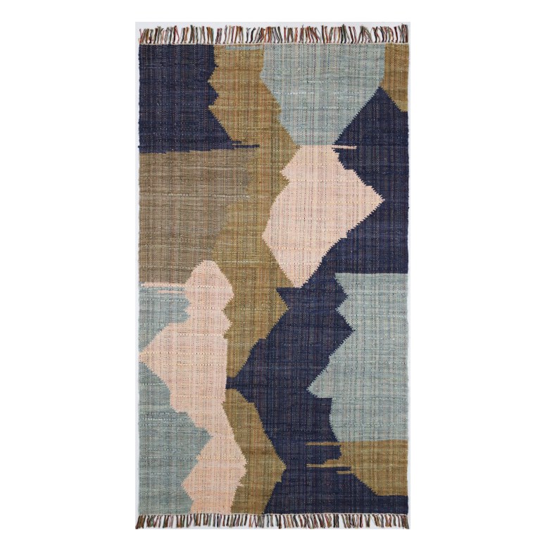 Navi - Alfombra de algodón reciclado de 150 cm x 240 cm