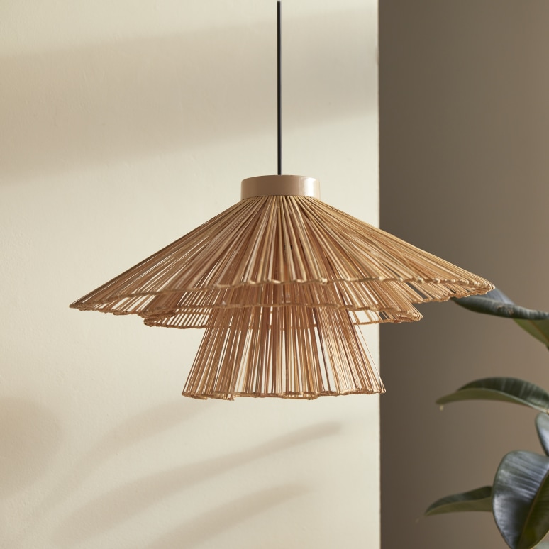 Sandy - Lampada a sospensione in fibre naturali