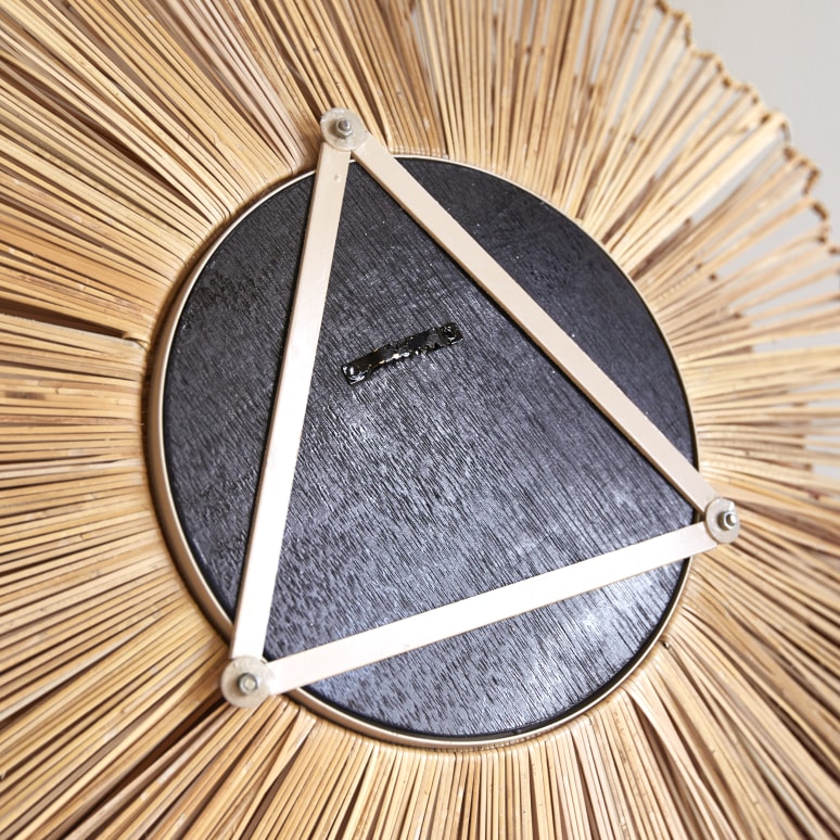 Pia - Natural fibre mirror 70 cm