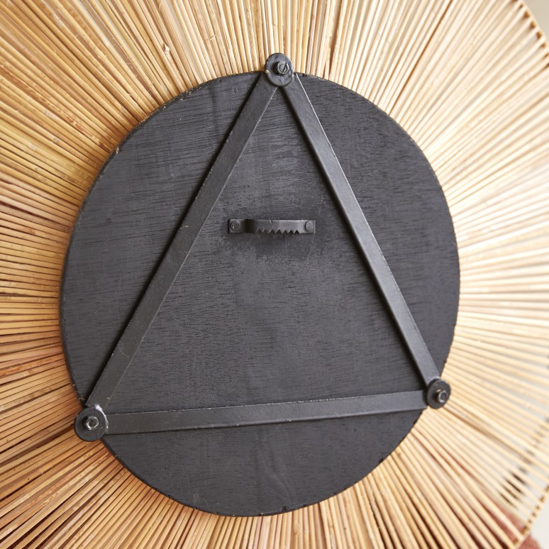 Iris - Natural fibre mirror, 60 cm