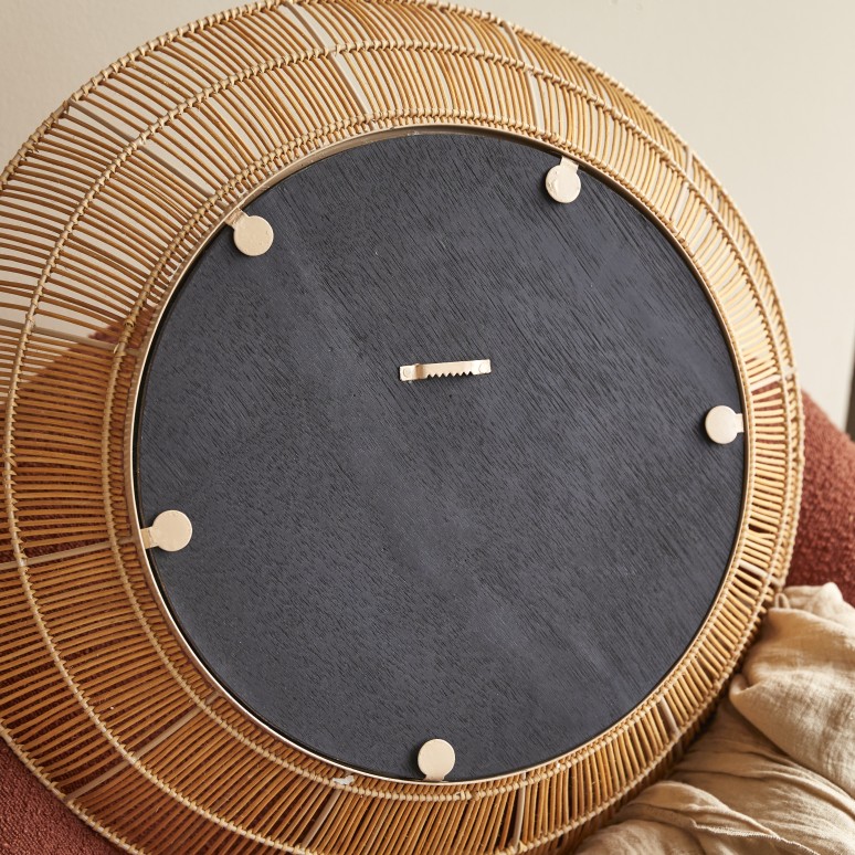 Rosie - Miroir en fibres naturelles 60 cm