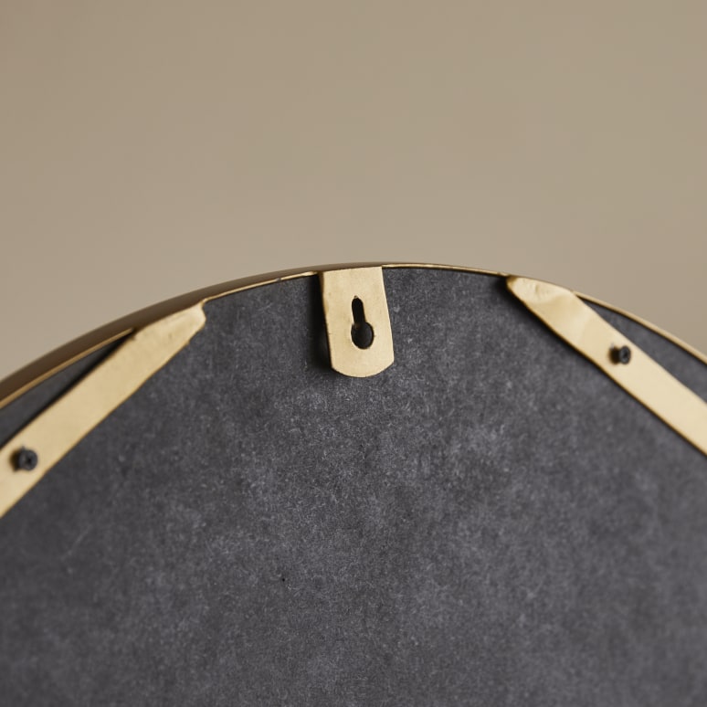 Andrea - Metal and wood mirror 60 cm