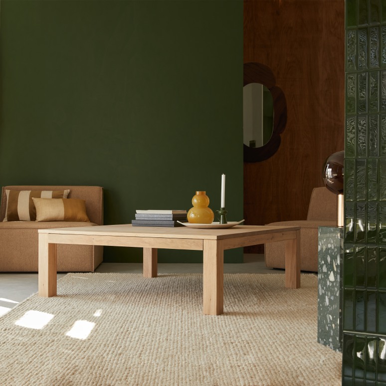 Eden - Square coffee table in solid oak