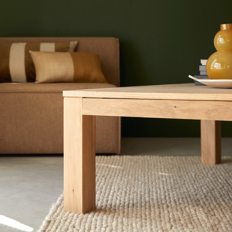 Eden - ﻿Solid Oak Coffee Table with one drawer