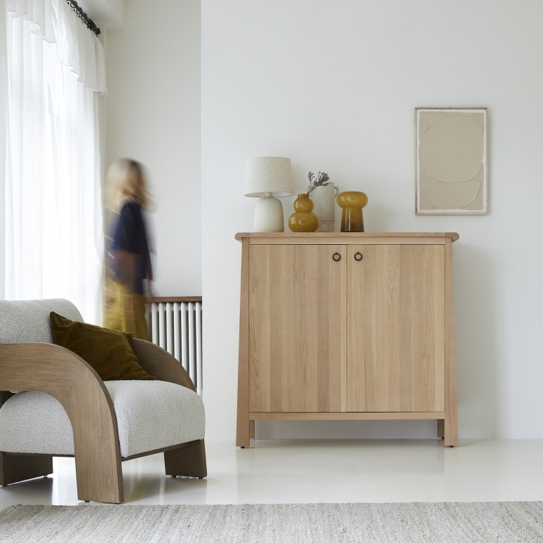 Volute - Solid oak Console table