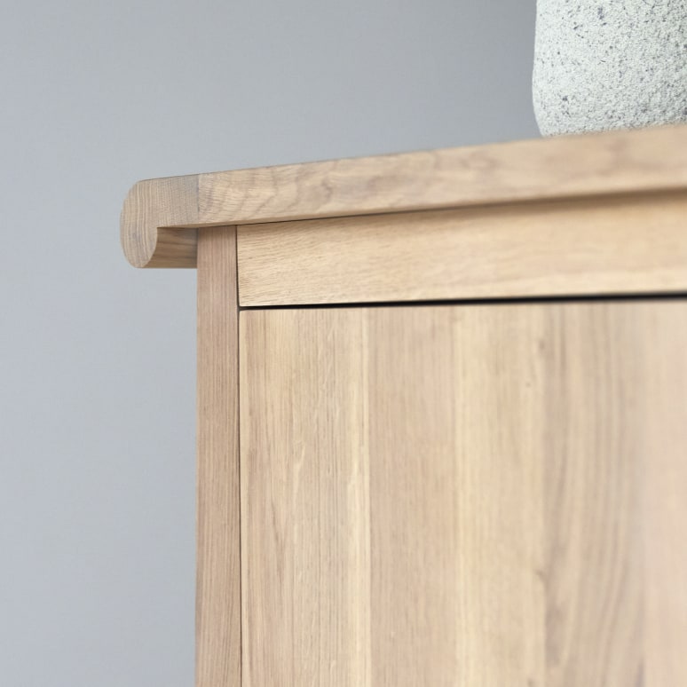 Volute - Console en chêne massif