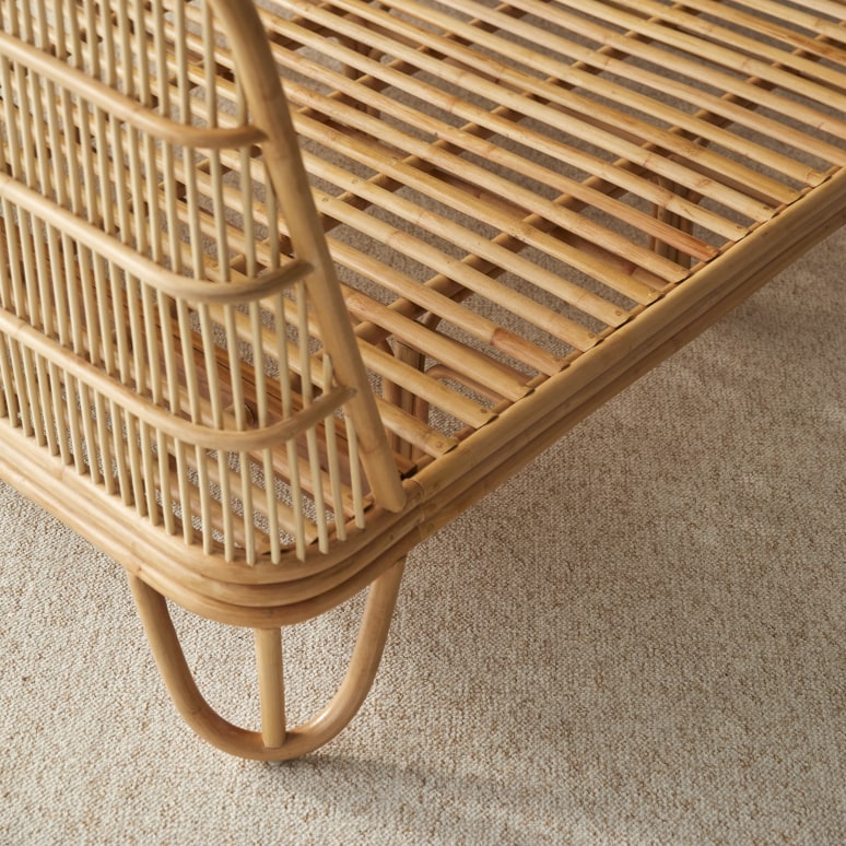 Simone - Rotan bed met lattenbodem 160 x 200 cm