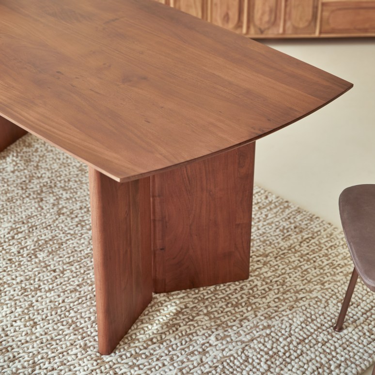 Suzanne - Tafel in massief acacia voor 6 personen