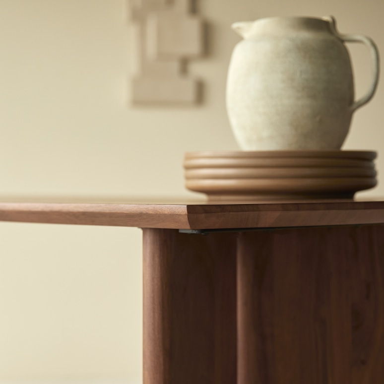 Suzanne - Keukentafel in massief acacia voor 2/4 personen