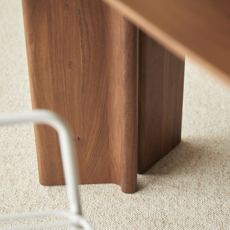 Suzanne - Keukentafel in massief acacia voor 2/4 personen