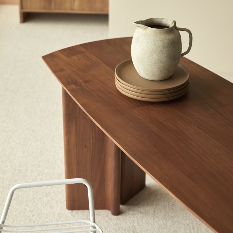 Suzanne - Keukentafel in massief acacia voor 2/4 personen