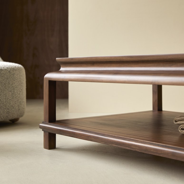 Achille - Table basse rectangulaire en acacia massif