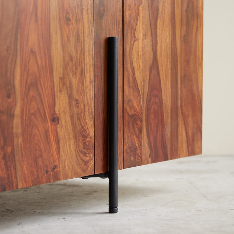 Honorine - Niedriges TV-Möbel aus massivem Palisanderholz 170 cm