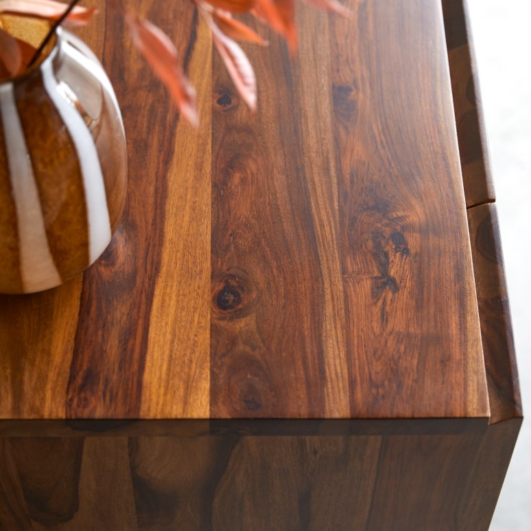 Honorine - Mueble para TV alto de palisandro macizo de 170 cm