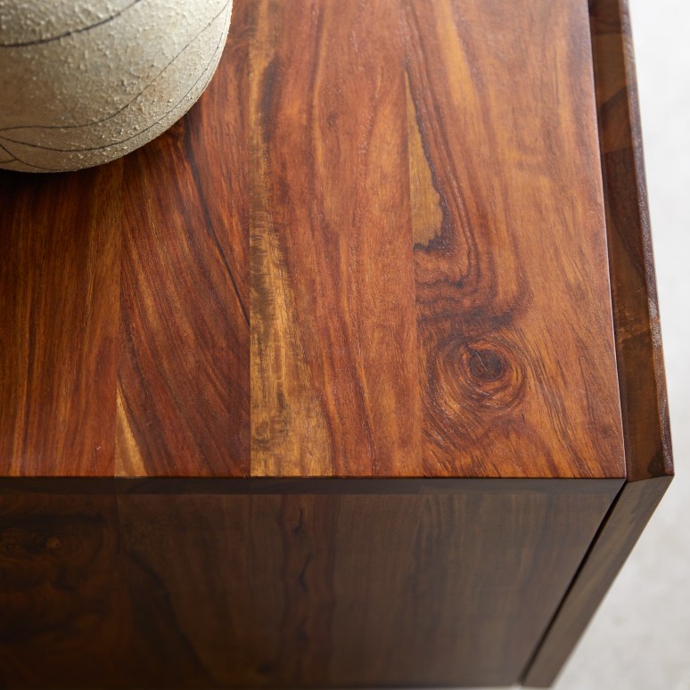 Honorine - Buffet bas en palissandre massif 165 cm