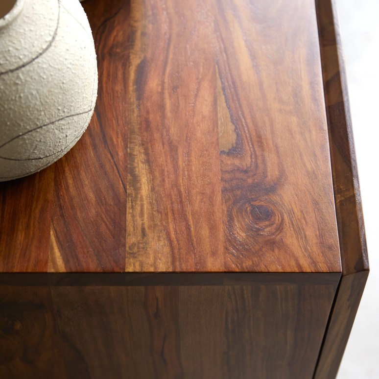 Honorine - Credenza alta in legno di palissandro massello 165 cm