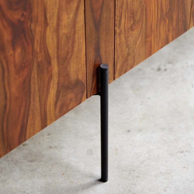 Honorine - Highboard aus massivem Palisanderholz 165 cm