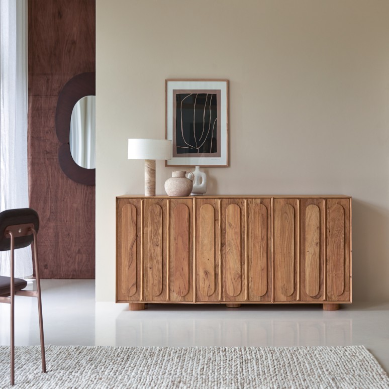 Olga - Solid acacia sideboard 180 cm