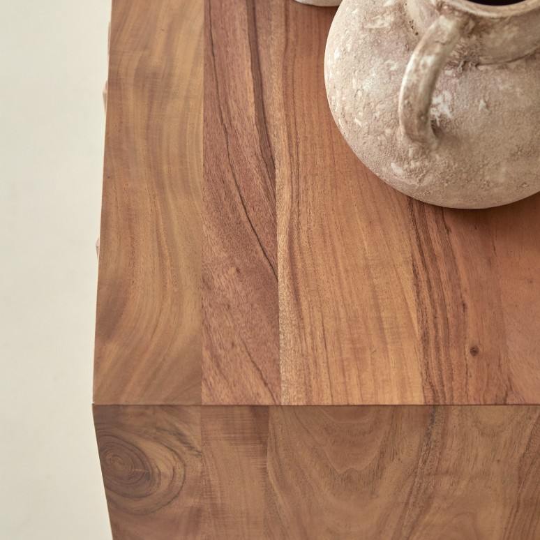 Olga - Tv-meubel van massief acacia 145 cm