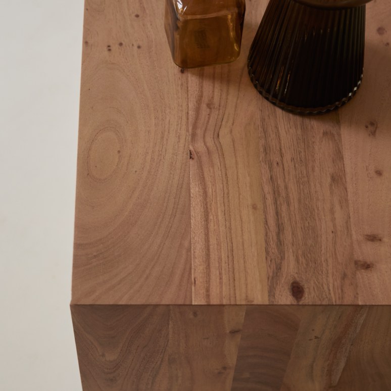 Olga - Mueble para TV de acacia maciza de 195 cm