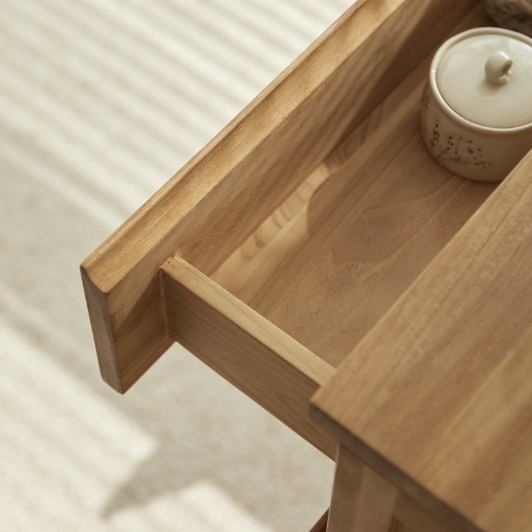 Jacob - Under-sink cabinet in solid teak wood, 60 cm