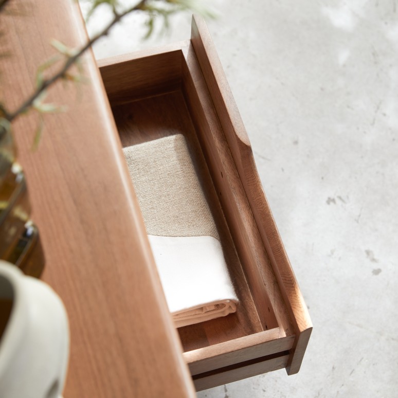 Gabrielle - Mueble para TV de mango macizo de 140 cm