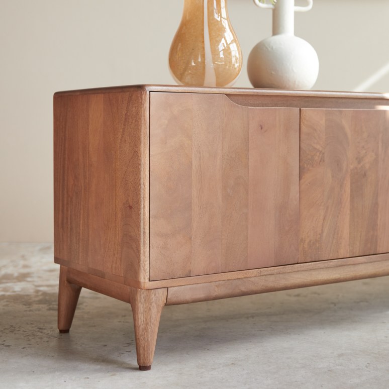 Gabrielle - Mobile TV in legno di mango massello 160 cm