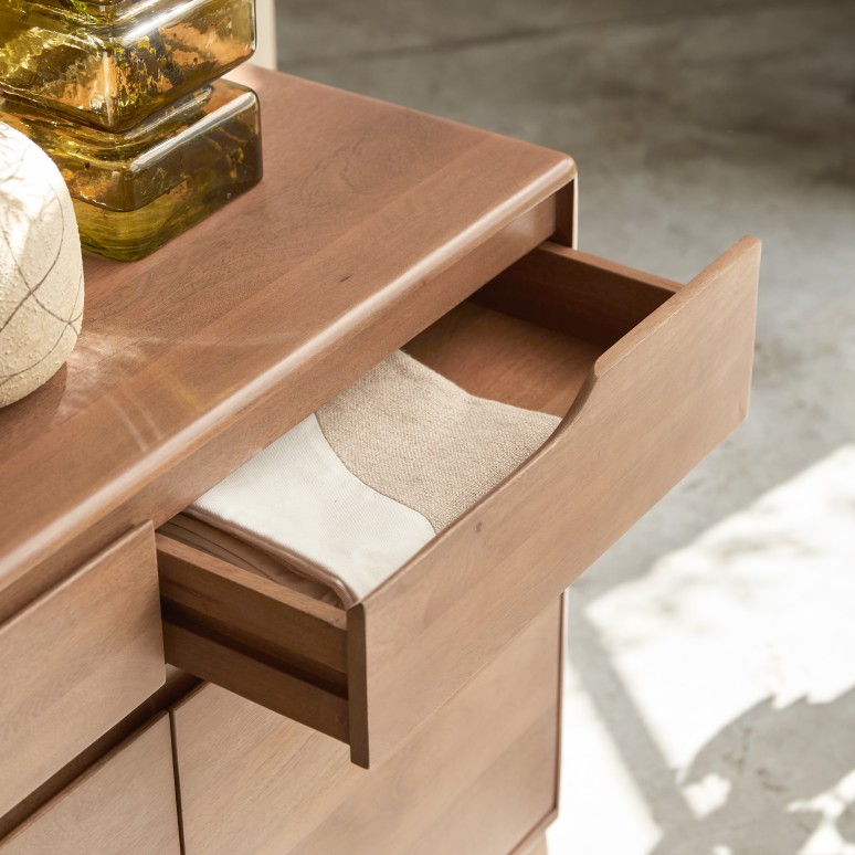 Gabrielle - Aparador de entrada de madera de mango maciza 100 cm