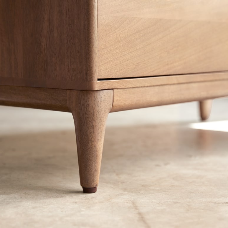 Gabrielle - Aparador de entrada de madera de mango maciza 100 cm