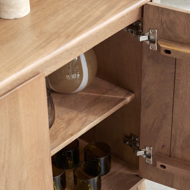 Gabrielle - Sideboard aus massivem Mangoholz, 160 cm