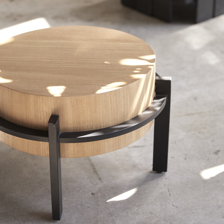 Ava - Teakhouten bijzettafel