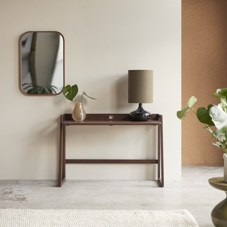 Philip - Folding desk in solid dark teak