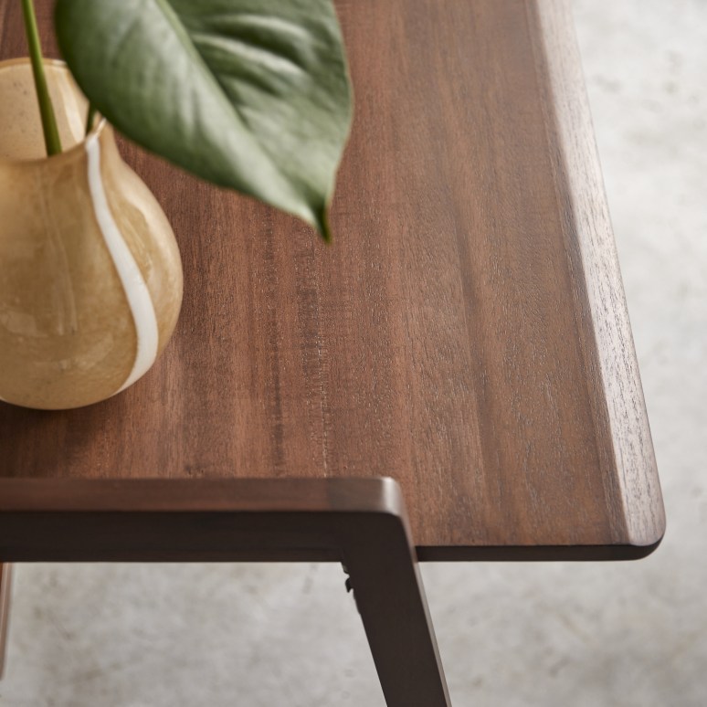 Philip - Folding desk in solid dark teak