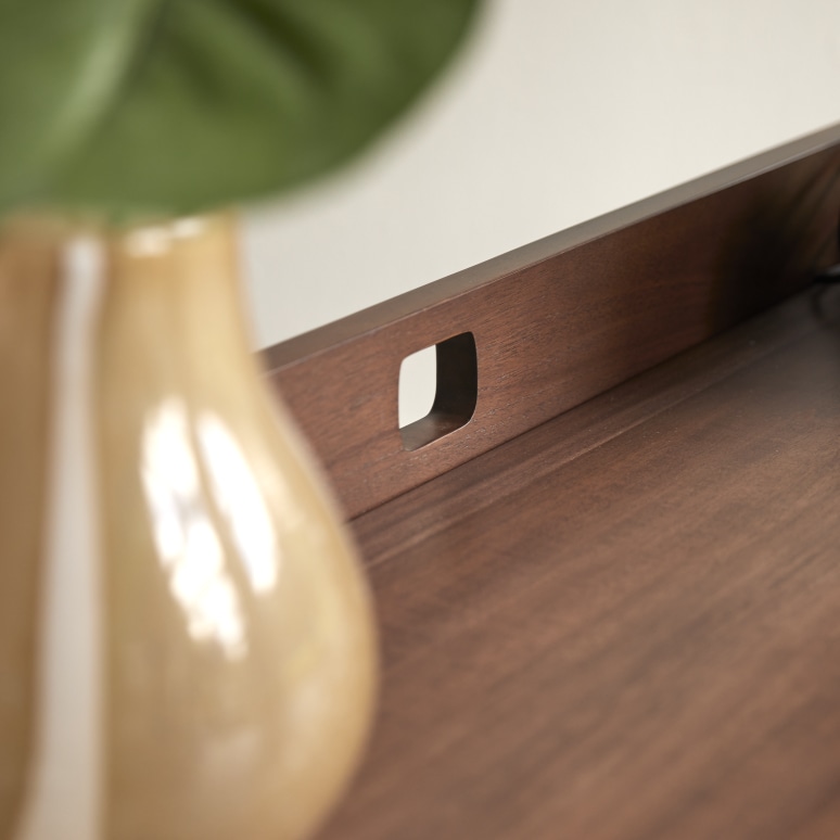 Philip - Folding desk in solid dark teak