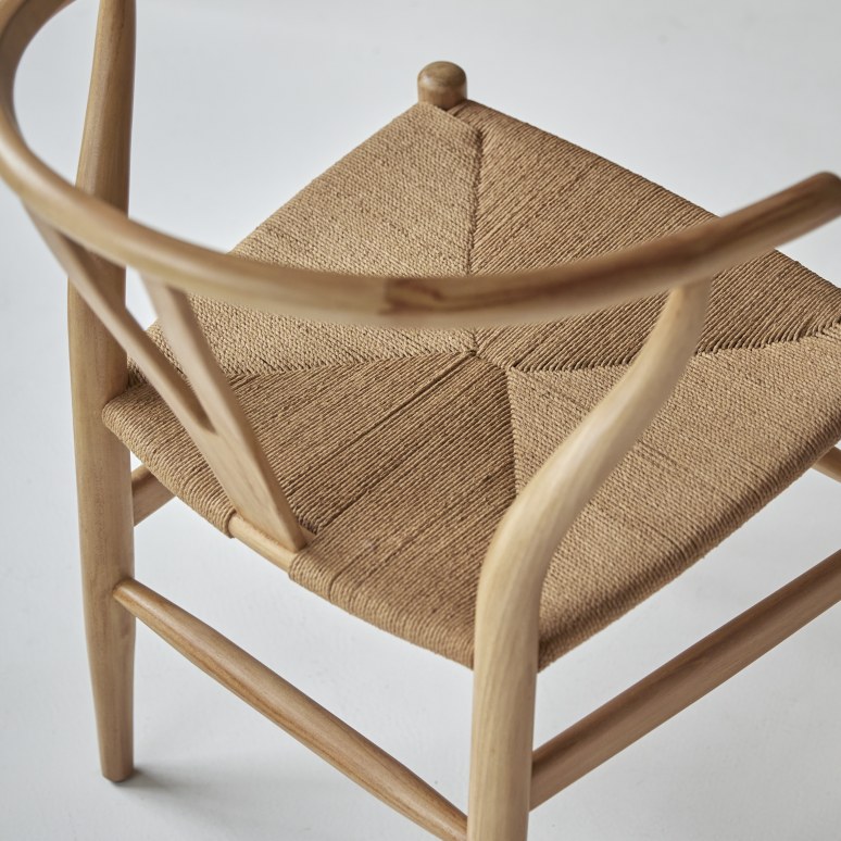 Blaise - Chair in solid teak with cord seat