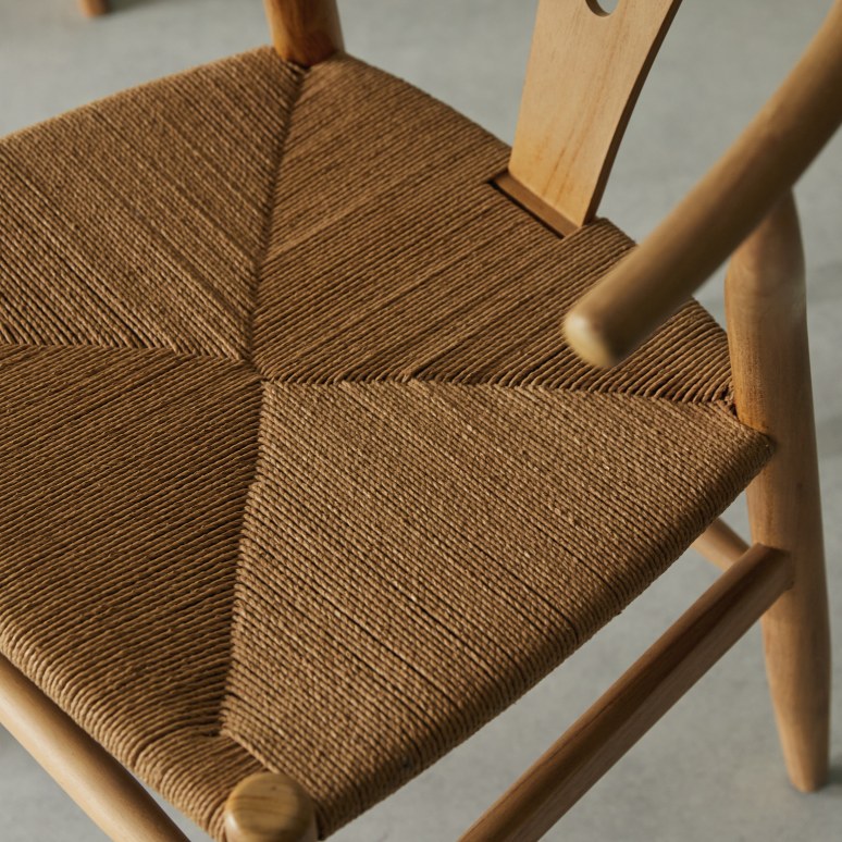 Blaise - Chaise en teck massif et cordage