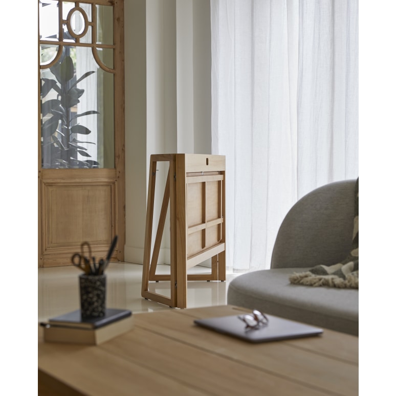 Philip - Light Solid Teak Folding Desk