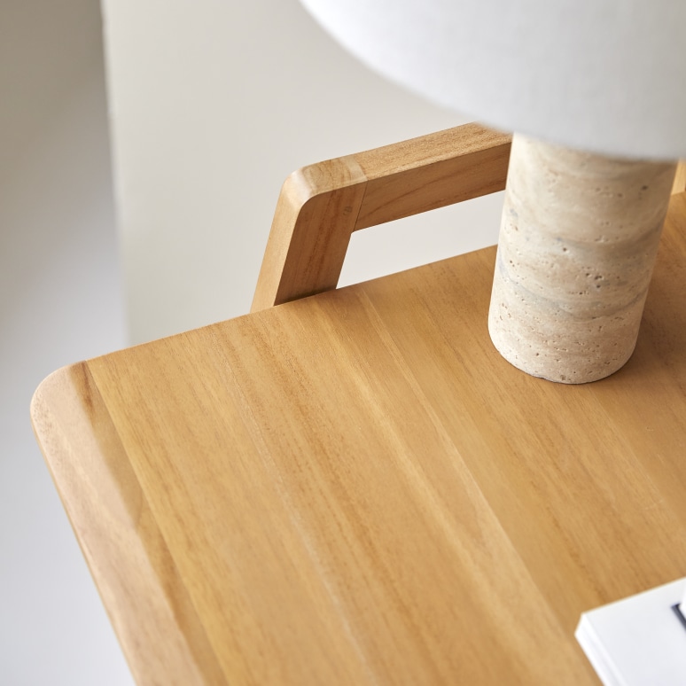 Philip - Folding desk in solid light teak