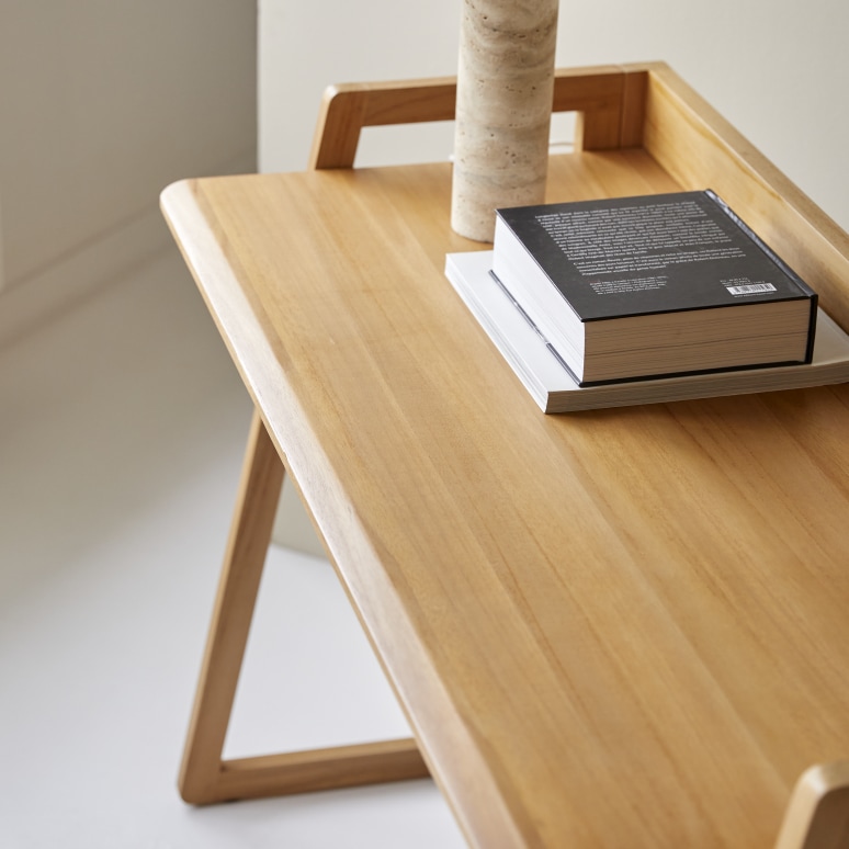 Philip - Light Solid Teak Folding Desk