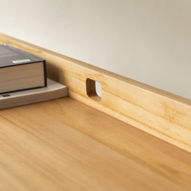 Philip - Folding desk in solid light teak