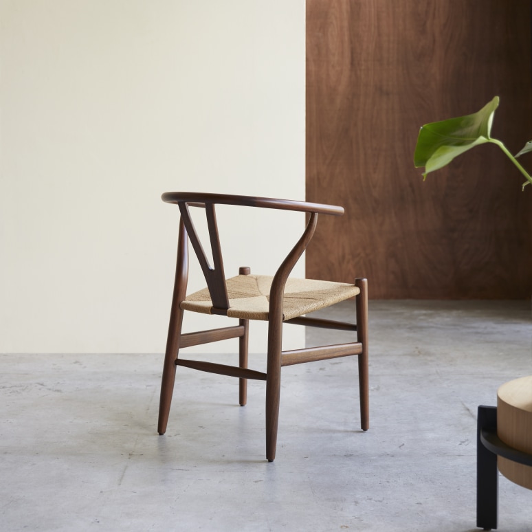 Blaise - Chaise en teck massif foncé et tissage