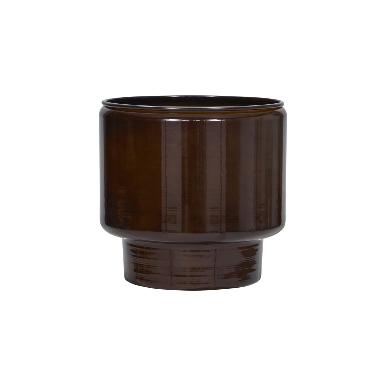 Pile - Set of brown steel planters